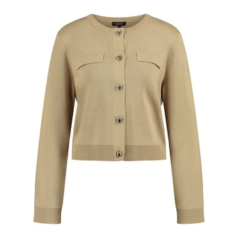 Claudia Strater Dames Vest Cs12-25502 Camel