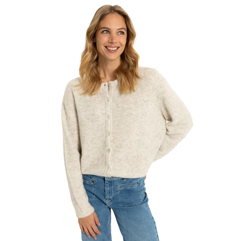 Claudia Strater Dames Vest Cs12-99016 Lichtgrijs