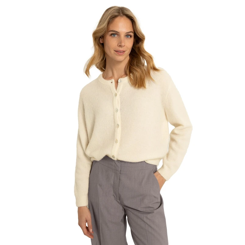 Claudia Strater Dames Vest Cs12-99016 OFF-WHITE