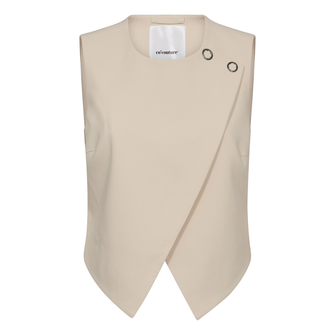 Co Couture Dames Blazer Vola Wrap Vest Wit