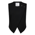 Co Couture Dames Blazer Vola Wrap Vest Zwart