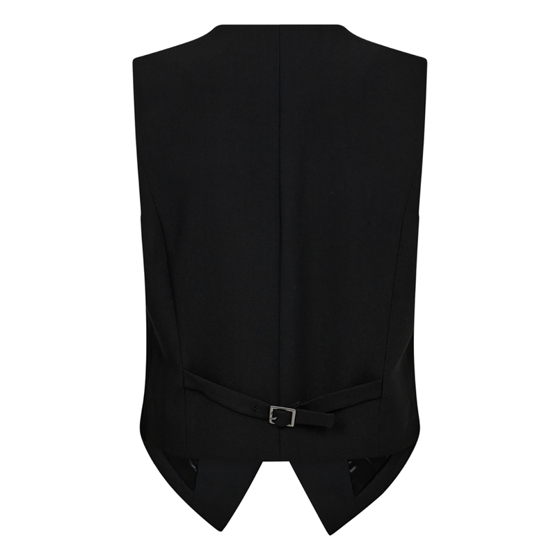 Co Couture Dames Blazer Vola Wrap Vest Zwart