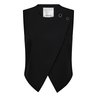 Co Couture Dames Blazer Vola Wrap Vest Zwart