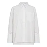 Co Couture Dames Blouse 35862 DONNA FOLD CUFF SHIRT Wit