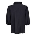 Co Couture Dames Blouse 35905 ANIKA FRILL SS SHIRT Navy