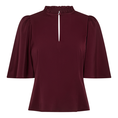 Co Couture Dames Blouse Adna Cc Open Back Bordeaux