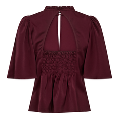 Co Couture Dames Blouse Adna Cc Open Back Bordeaux