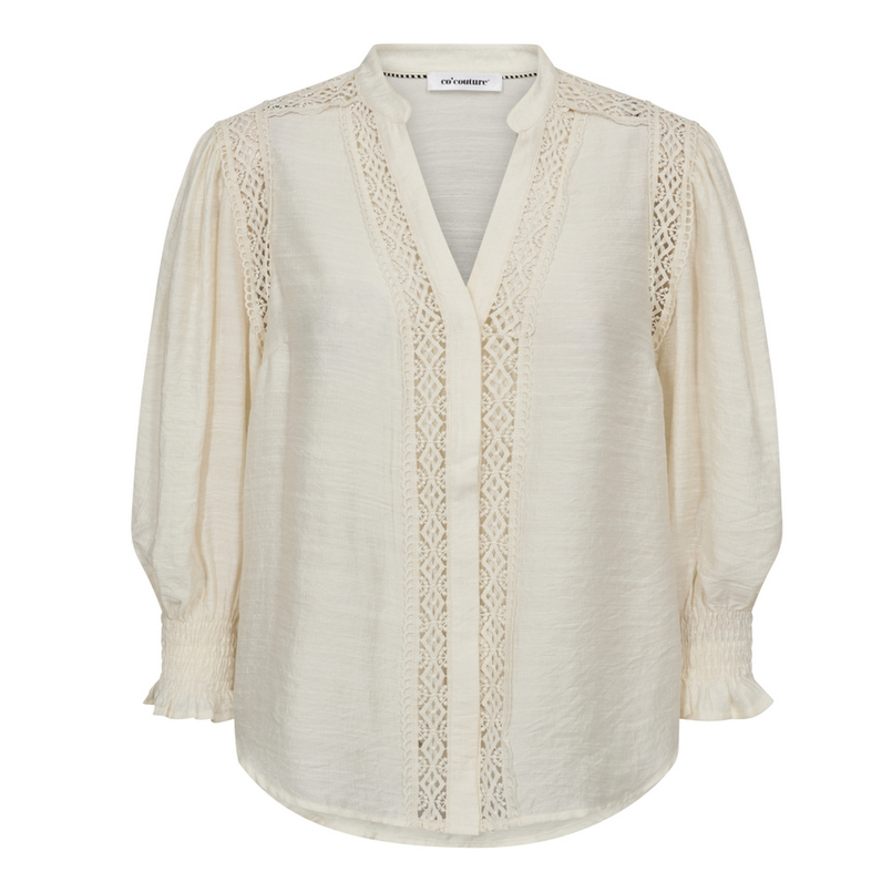 Co Couture Dames Blouse Caryn Shirt OFF-WHITE