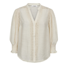 Co Couture Dames Blouse Caryn Shirt OFF-WHITE