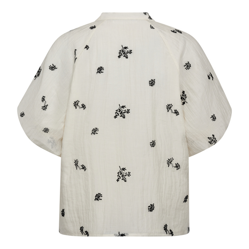 Co Couture Dames Blouse Colleen Vshirt OFF-WHITE