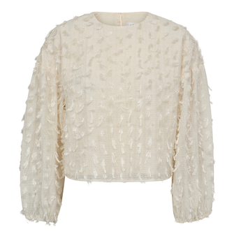 Co Couture Dames Blouse Fozzy Blouse OFF-WHITE