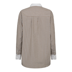 Co Couture dames blouse met strepen Bruin dessin