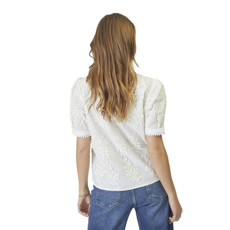 Co Couture Dames Blouse Nessa Cc Top OFF-WHITE