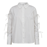 Co Couture Dames Blouse Poppy Tie Shirt Wit