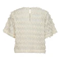 Co Couture Dames Blouse Triangle Ss Blouse OFF-WHITE