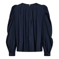 Co Couture Dames Blouse Viva Pleat Blouse Navy