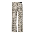Co Couture Dames Broek Snake Crop Pants Bruin dessin