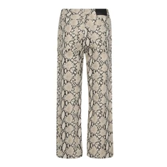 Co Couture Dames Broek Snake Crop Pants Bruin dessin