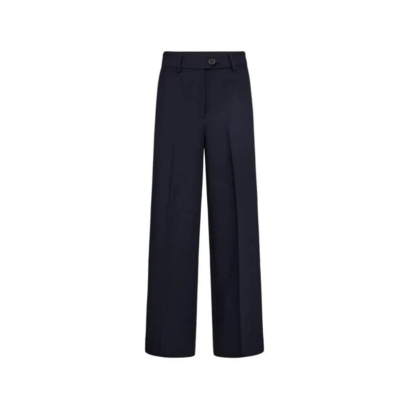 Co Couture Dames Broek Vola Long Wide Pants Navy
