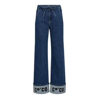 Co Couture Dames Jeans 31585 HUBBY REANKLE LL JEANS Mid blue denim