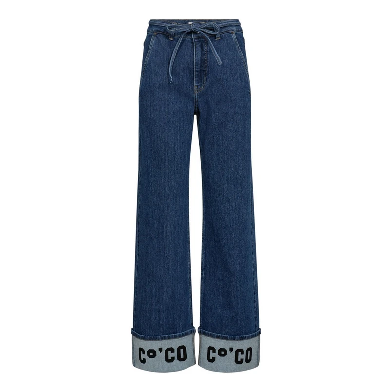 Co Couture Dames Jeans 31585 HUBBY REANKLE LL JEANS Mid blue denim