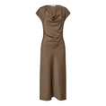 Co Couture Dames Jurk Adna Wing Dress Midden bruin