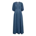 Co Couture Dames Jurk Denim Pleat Dress Mid blue denim