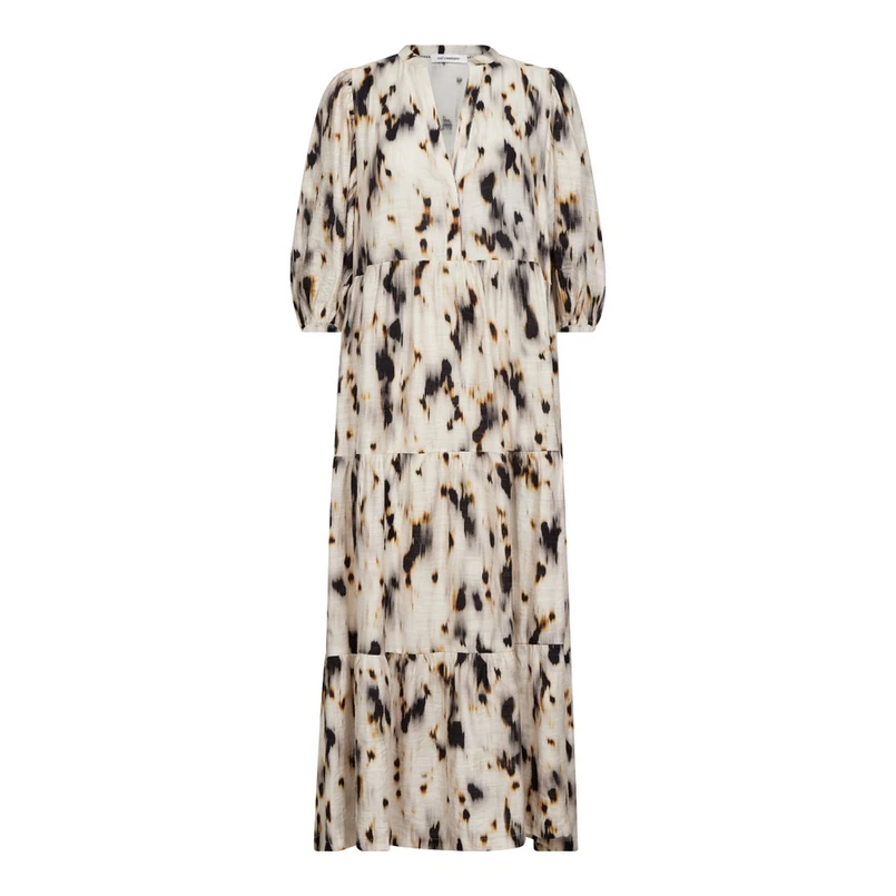 Co Couture Dames Maxi-jurk Elisa Floor Dress WIT DESSIN