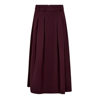 Co Couture Dames Rok 34178 ANYA PLEAT SKIRT Wine