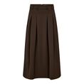Co Couture Dames Rok Anya Pleat Skirt Bruin