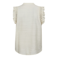 Co Couture Dames Top Caryn Frill Top OFF-WHITE