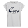 Co Couture Dames Top Dot Coco Tee Wit