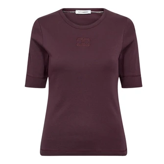Co Couture Dames Top Granny Ss Tee Wine