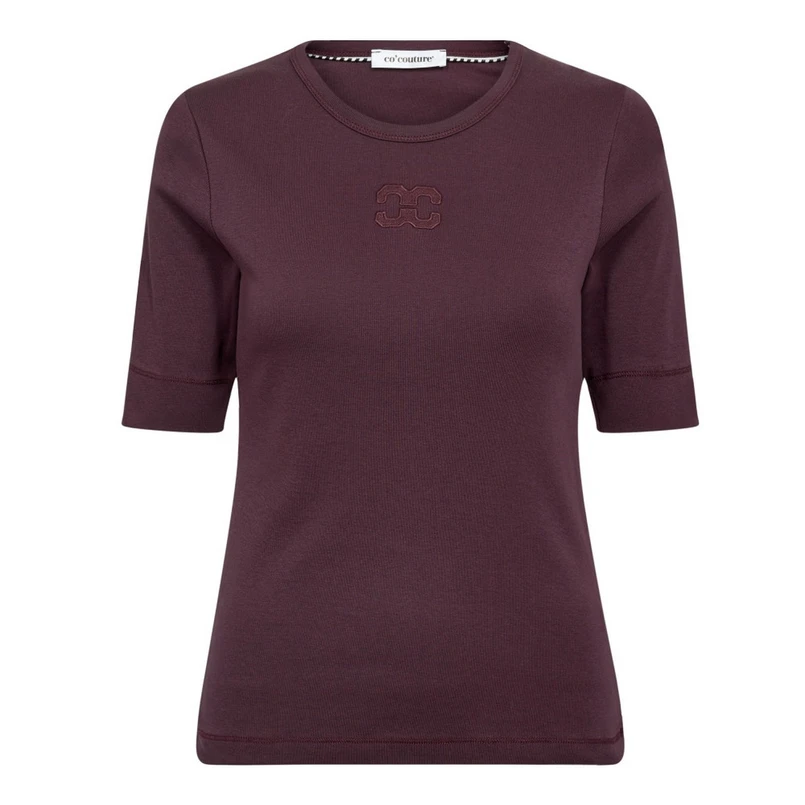 Co Couture Dames Top Granny Ss Tee Wine