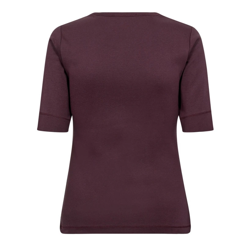 Co Couture Dames Top Granny Ss Tee Wine