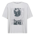 Co Couture Dames Top Siara Oversize Tee Wit