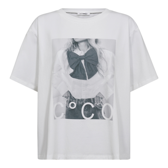 Co Couture Dames Top Siara Oversize Tee Wit