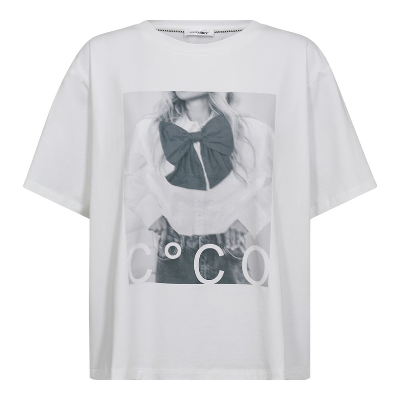 Co Couture Dames Top Siara Oversize Tee Wit
