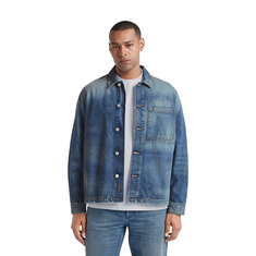 Denham Heren Overhemd 01-25-07-43-003 Mid blue denim