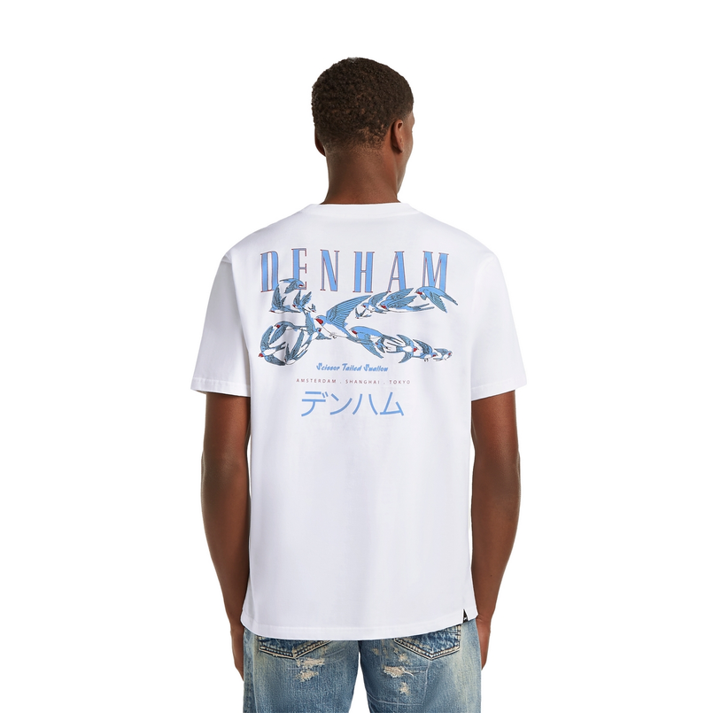 Denham Heren T-shirt 01-25-02-52-070 Wit