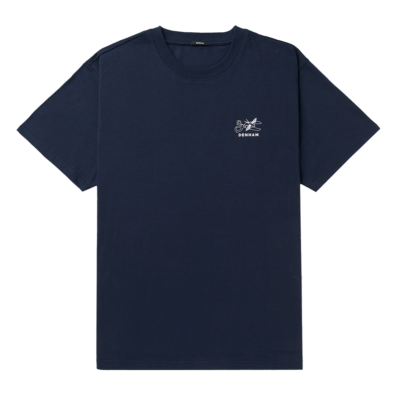 Denham Heren T-shirt 01-25-02-52-071 Navy