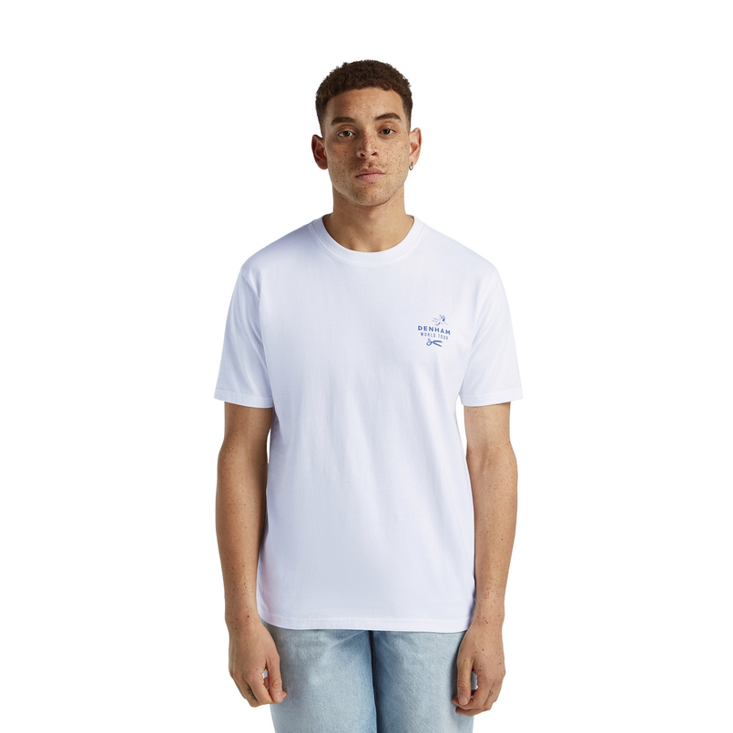 Denham Heren T-shirt 01-25-04-52-050 Wit