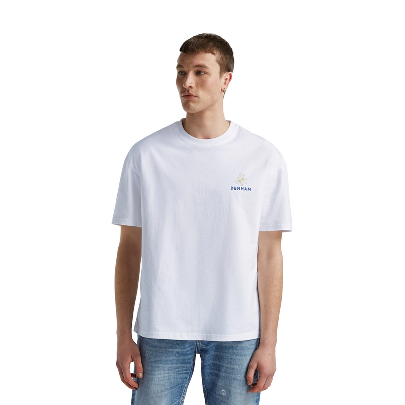 Denham Heren T-shirt 01-25-04-52-070 Wit