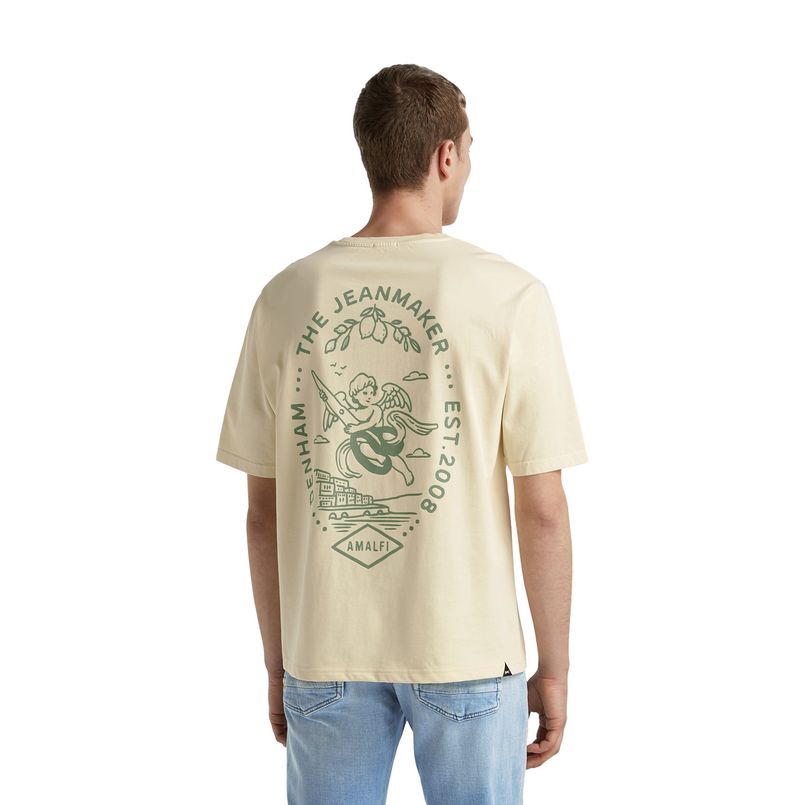 Denham Heren T-shirt 01-25-04-52-171 Geel