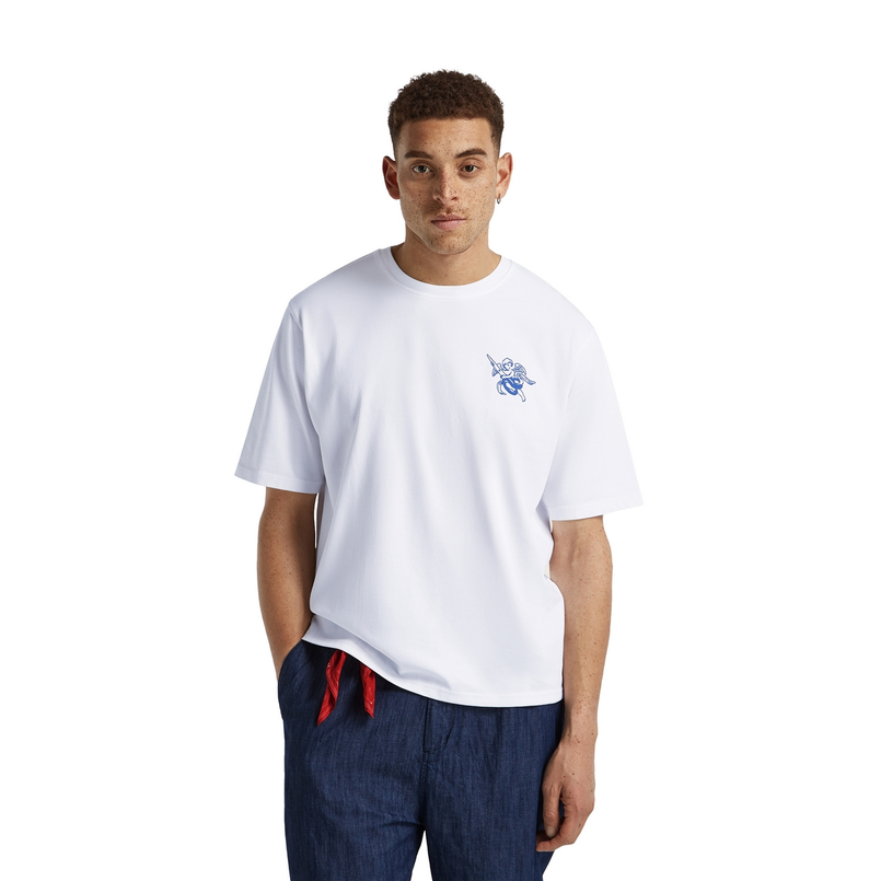 Denham Heren T-shirt 01-25-04-52-172 Wit
