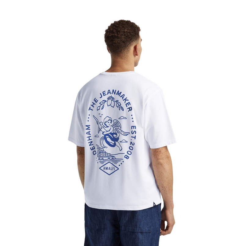 Denham Heren T-shirt 01-25-04-52-172 Wit