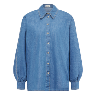 Drykorn dames denim blouse Mid blue denim