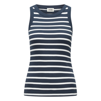 Drykorn Dames Top 524053 Olina Blauw dessin