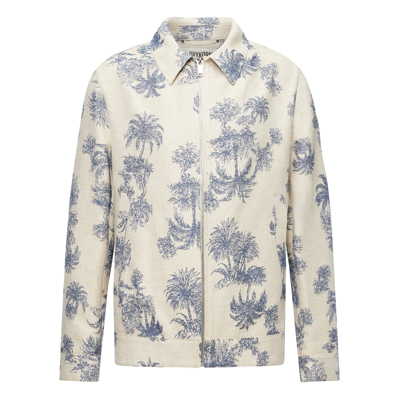 Drykorn Heren Overshirt 150254.Rikka.44801 Blauw dessin