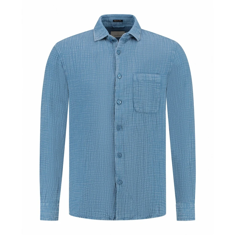 Dstrezzed Heren Overhemd 303942 Bleu